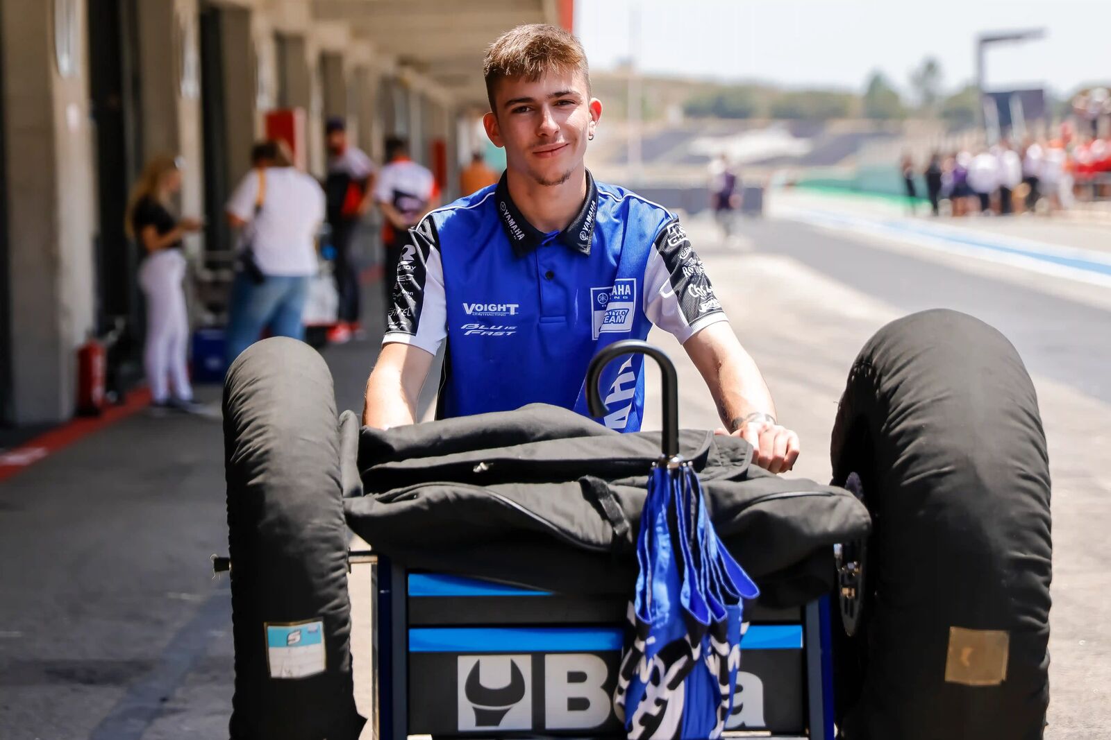 Team Stylobike nel box e in pista
